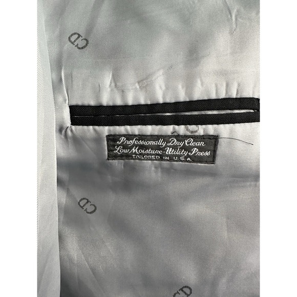 Vintage Christian Dior Tuxedo Jacket 40 L Black Wool Formal Wedding Luxury USA - Picture 12 of 16